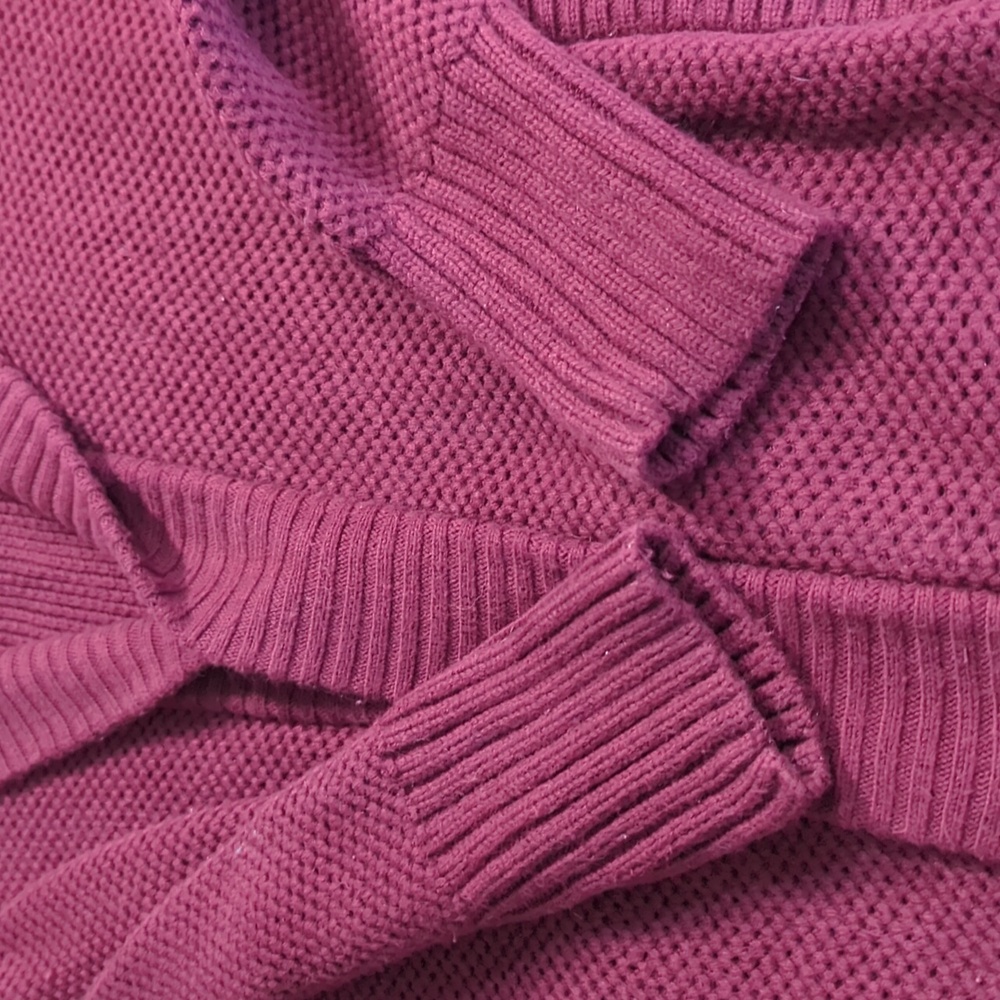 Duluth Trading Co Long Cardigan Medium Burgandy - Picture 12 of 13